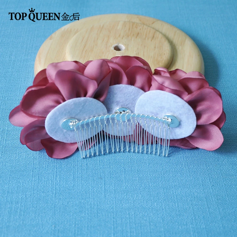TOPQUEEN HP51 свадебное украшение DIY головной убор Свадебные аксессуары для волос для свадьбы многоцветные цветы Свадебная расческа для волос зажим