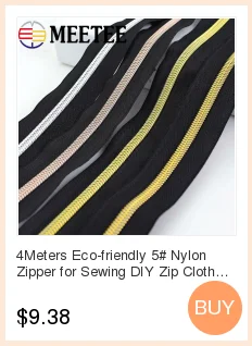 Meetee 5# Двойные ползунки Металлические молнии открытый конец DIY молния для шитья пуховик пальто молния аксессуары для одежды