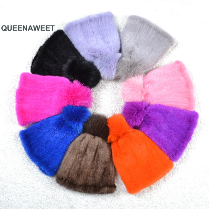 Women fur hat for winter headgear 2019 brand new fashion warm beanies cap fashion Russia Women causa winter