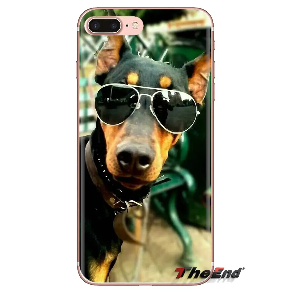 For Huawei Mate Honor 4C 5C 5X 6X 7 7A 7C 8 9 10 8C 8X 20 Lite Pro Mobile Phone Case Cover Pinscher Doberman Dog Tongue Face Art |