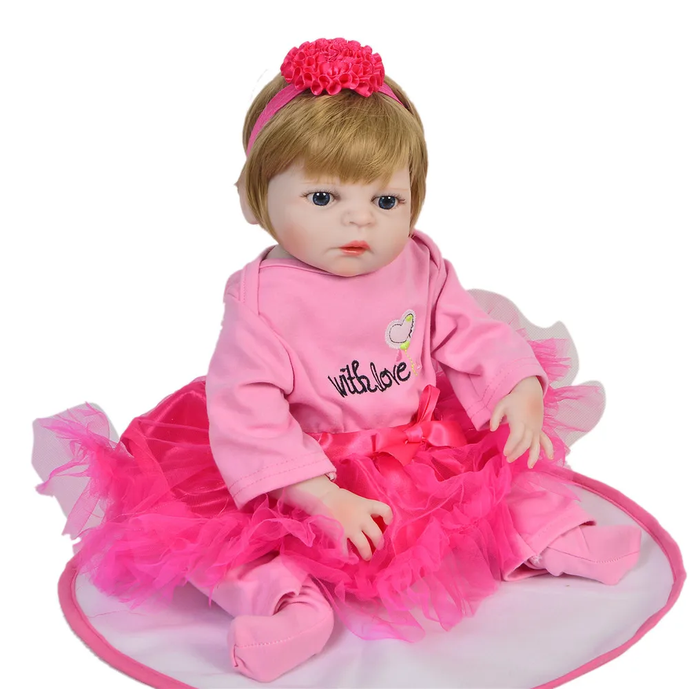 Куклы Bebes reborn menina 19 "48 см силиконовые куклы с полным корпусом реалистичные victoria