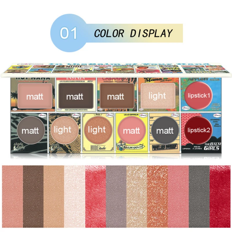 Бренд KISS BEAUTY горячая Распродажа 12 цветов диск для теней многофункциональная