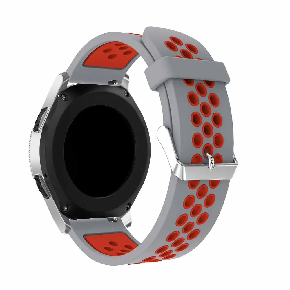 Силиконовый ремешок для samsung gear S3 Frontier 22 мм ремешок для часов сменный Ремешок Браслет для samsung Galaxy Watch 46 мм браслет на запястье