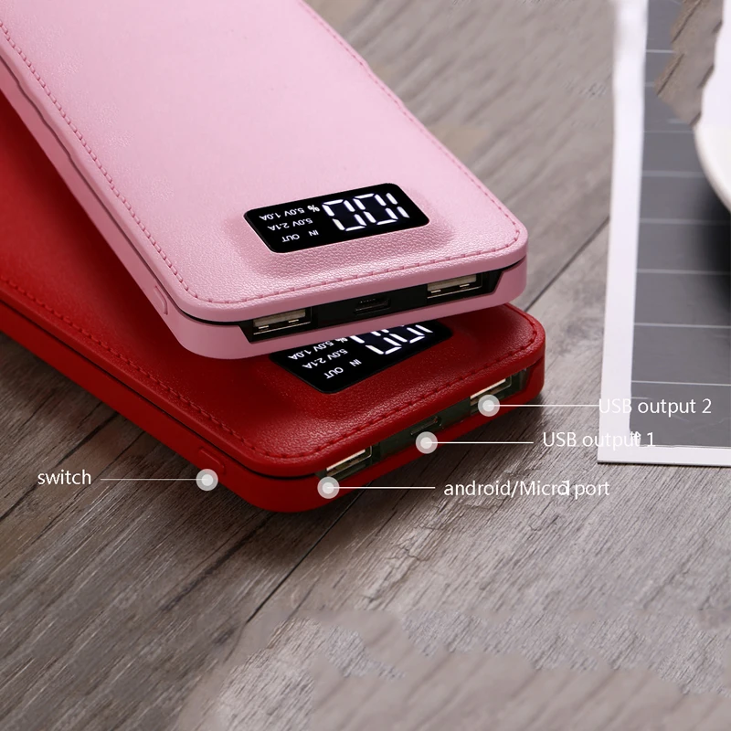 Внешний аккумулятор power Bank 20000mAh внешний 2 USB lcd портативный мобильный телефон