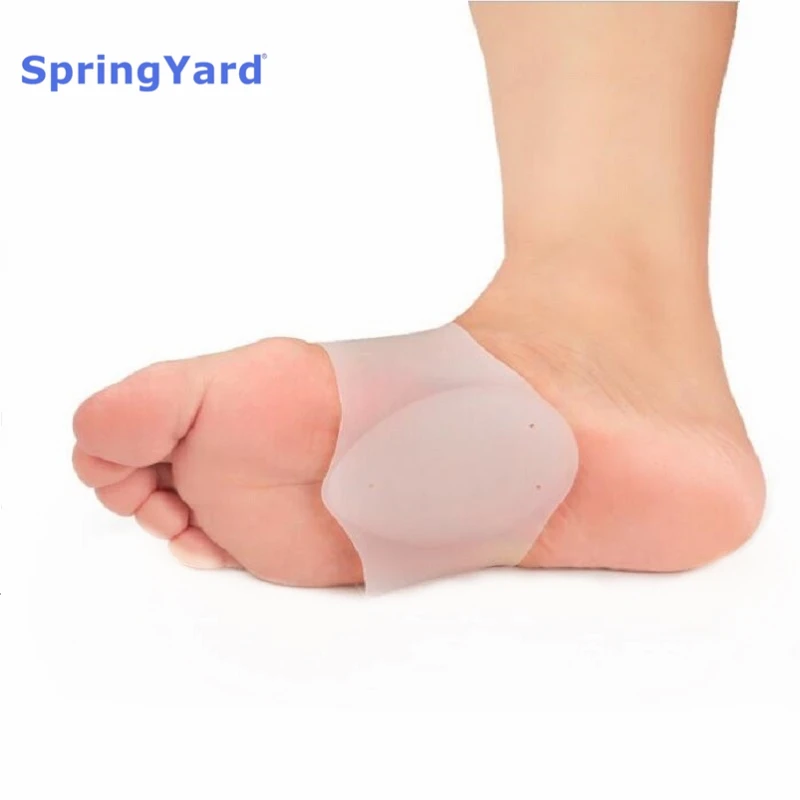 SpringYard силиконовый гель подошвенный фасциит Арка Поддержка рукавом повязку Pad