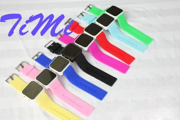 Новые стильные светодиодные цифровые часы skyblue спортивные Силиконовые часы|watch