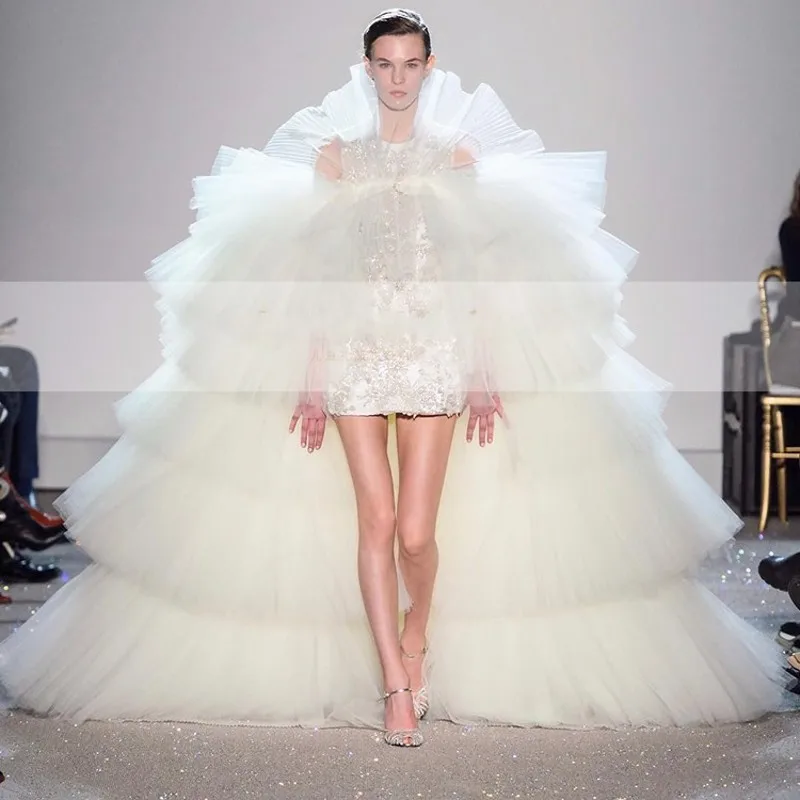 Новое поступление вечернее платье vestido de festa ручной работы высокого класса длинное платье для выпускного Многоуровневое Тюлевое Пышное вечернее платье торжественные платья