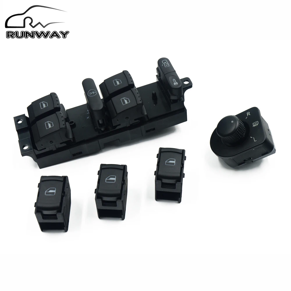 5 шт. для Volkswagen VW JETTA GOLF MK4 POLO BORA A4 Passat B5 BEETLE 1J4 959 857D 1J2 565F кнопка включения зеркала на