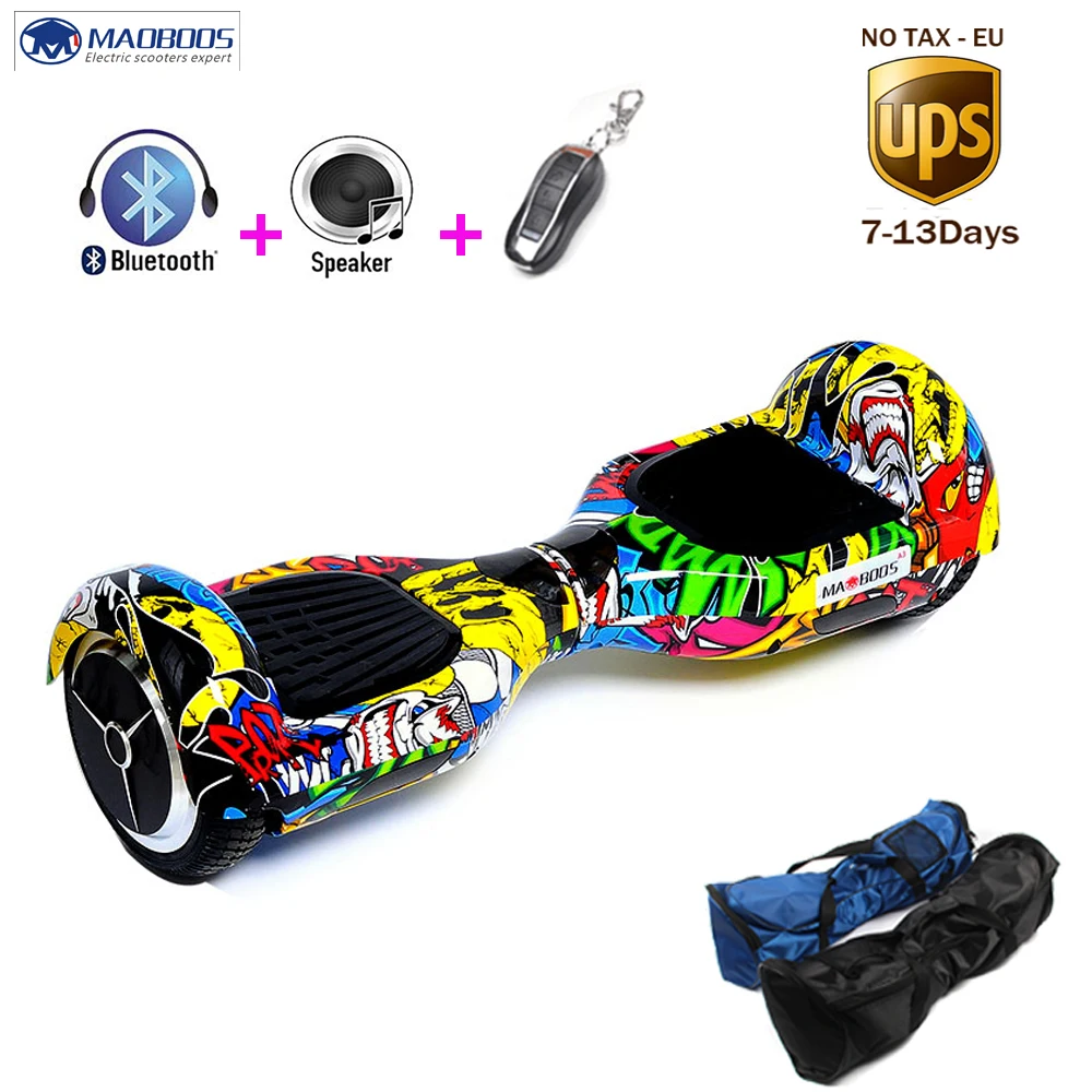 Беспошлинный 6 5 дюймовый самобалансирующийся Электрический Скутер 2 колеса