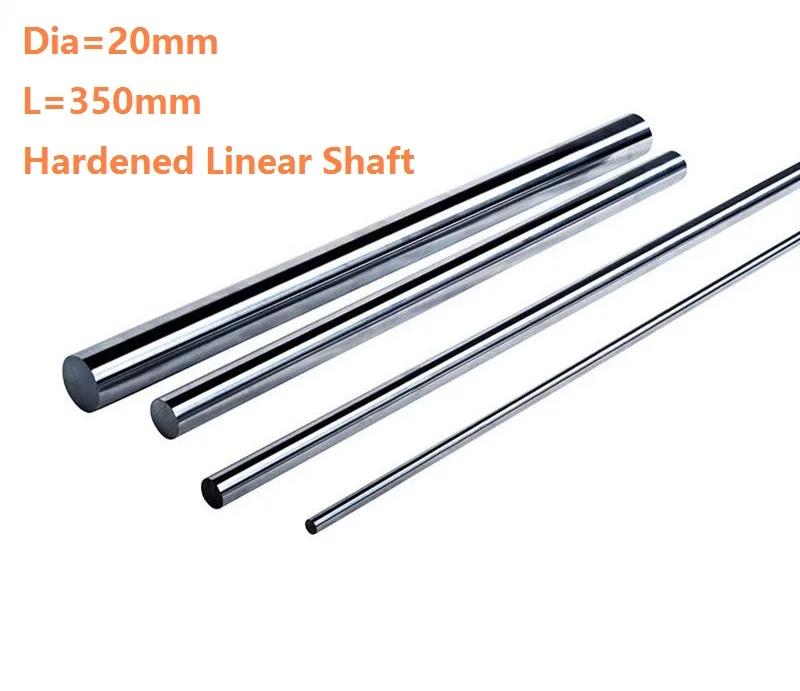 

4pcs/lot Dia 20mm shaft 350mm long Chromed plated linear shaft hardened shaft rod bar rail guide for 3d printer cnc parts