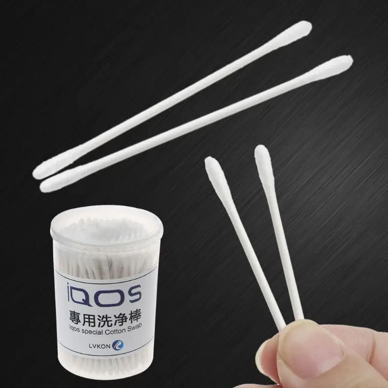 Очищающий хлопковый карандаш для электронной сигареты IQOS 220 шт. нагревательный