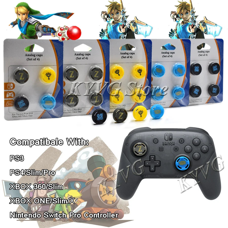 4 шт. Nintendo Switch NS Pro контроллер Стик аналоговые шапки захвата чехол КРЫШКА ДЛЯ