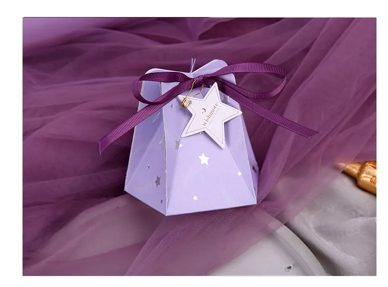 Бесплатная доставка 50 шт. свадебные подарки и сувениры роскошная звезда коробка