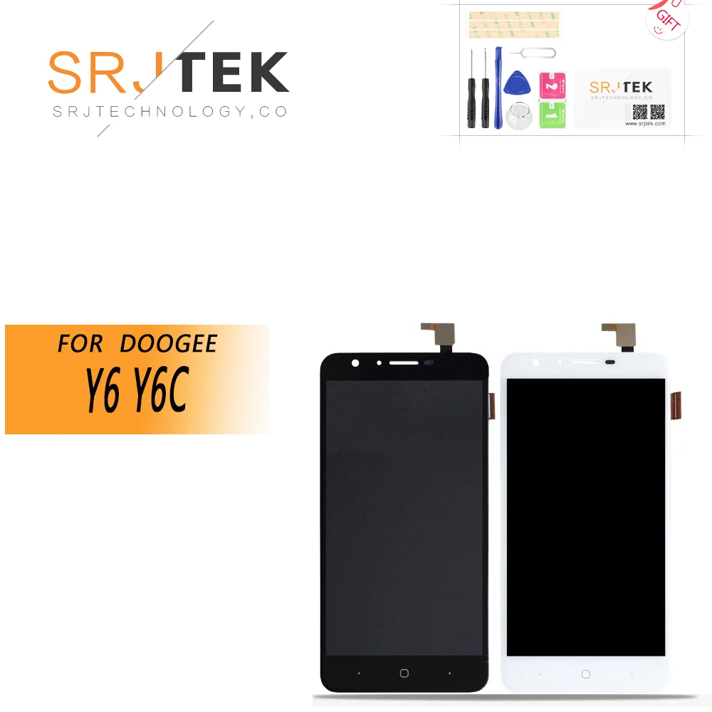 

ЖК-дисплей 5,5 ''Для DOOGEE Y6 Y6C + дигитайзер сенсорного экрана, стеклянная панель для замены для DOOGEE Y6 Y6C, экран + инструмент + клей