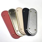 Дно сумки 26x8 см, овальное кожаное дно с отверстиями, аксессуары для сумок, полиуретановая Глянцевая часть для сумок, сумки-мессенджеры через плечо