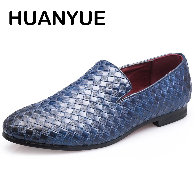 

Мужская плетеная кожаная обувь, дышащая деловая обувь на плоской подошве, весна-лето, 2019, 38-47, размера плюс