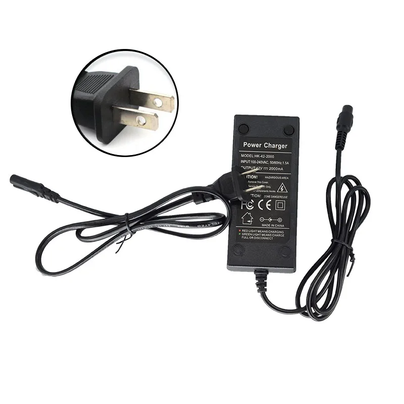 Скутер 42V 2A адаптер питания PowerFast 3 Prong встроенный разъем карманный мод спортивный