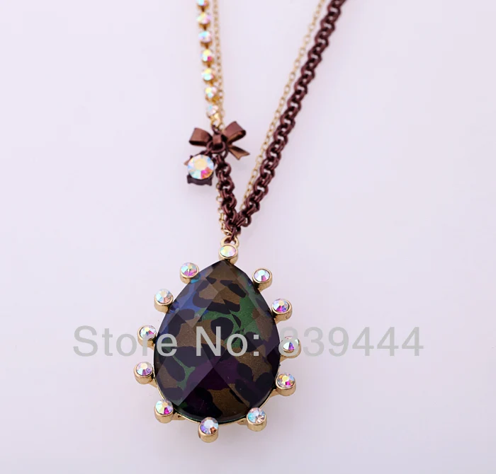 New Accessories Fashion Opaque Navette Tear Drop Necklace | Украшения и аксессуары