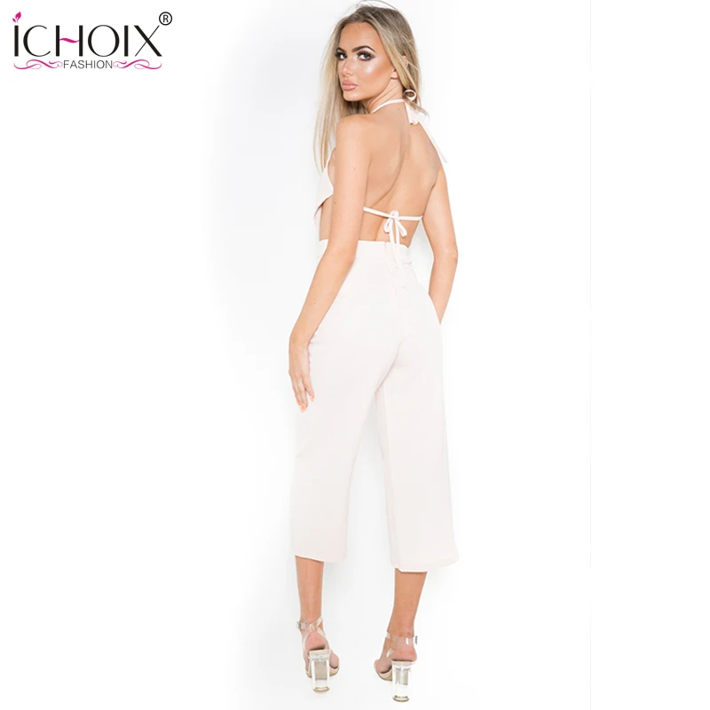 ICHOIX 2019 Летний Новый сексуальный комбинезон женские ремни комнибензонов Клубные