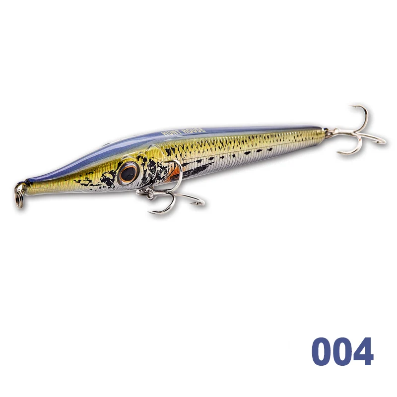 004 Hunthouse stickbait карандаш, жесткая приманка для рыбалки, плавающая приманка, 146 мм, 19 г, Тонущий Карандаш, 146 мм, 35 г, Воблер для морского баса - Цвет: 004