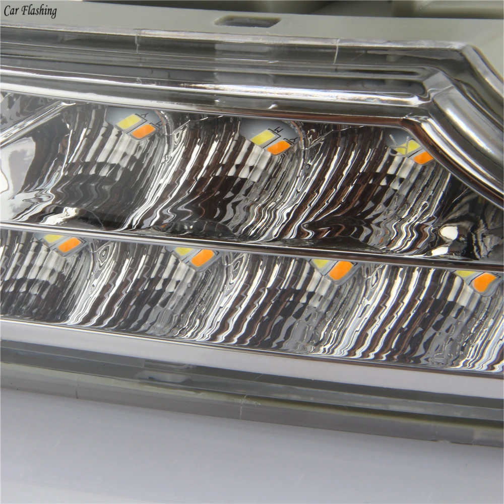 Car Flashing 2Pcs DRL For Nissan Altima Teana 2013 Daytime Running Lights fog lamp cover headlight 12V Daylight