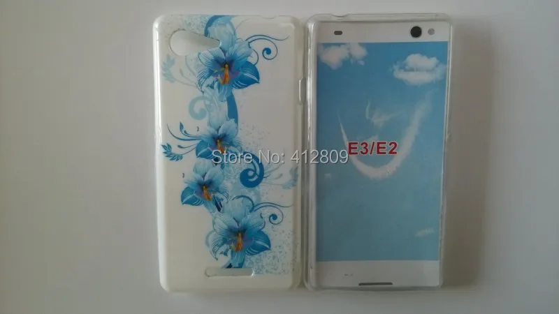 Модный чехол из ТПУ с цветочным принтом и леопардовым для Sony Xperia E3 чехлы