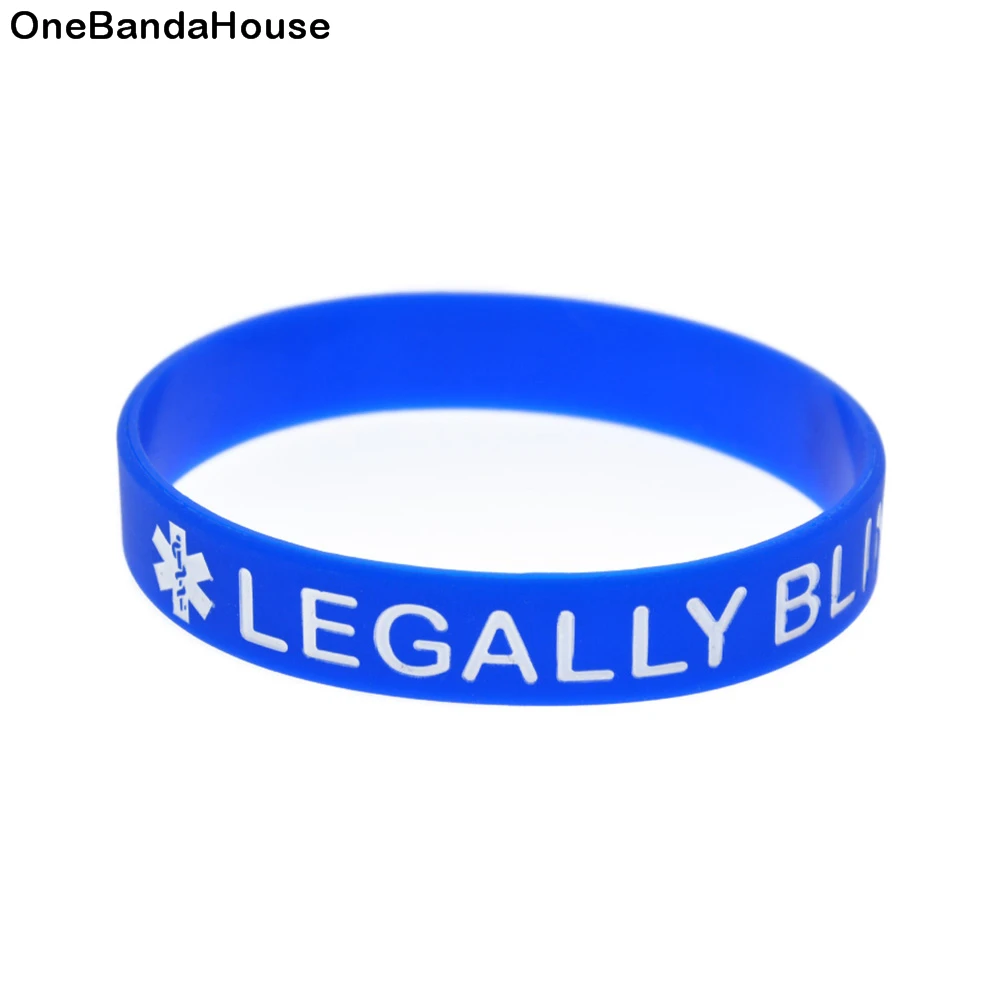 

OBH 50 шт законно слепой силиконовый браслет переносит это сообщение в качестве напоминания в день