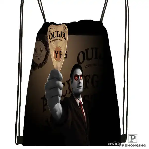 Drawstring Backpack Пользовательские Ouja доска рубашка дизайн походная сумка на шнурке милый рюкзак для детей(черная спина) 31x40 см#180531-04-50 - Цвет: Drawstring Backpack
