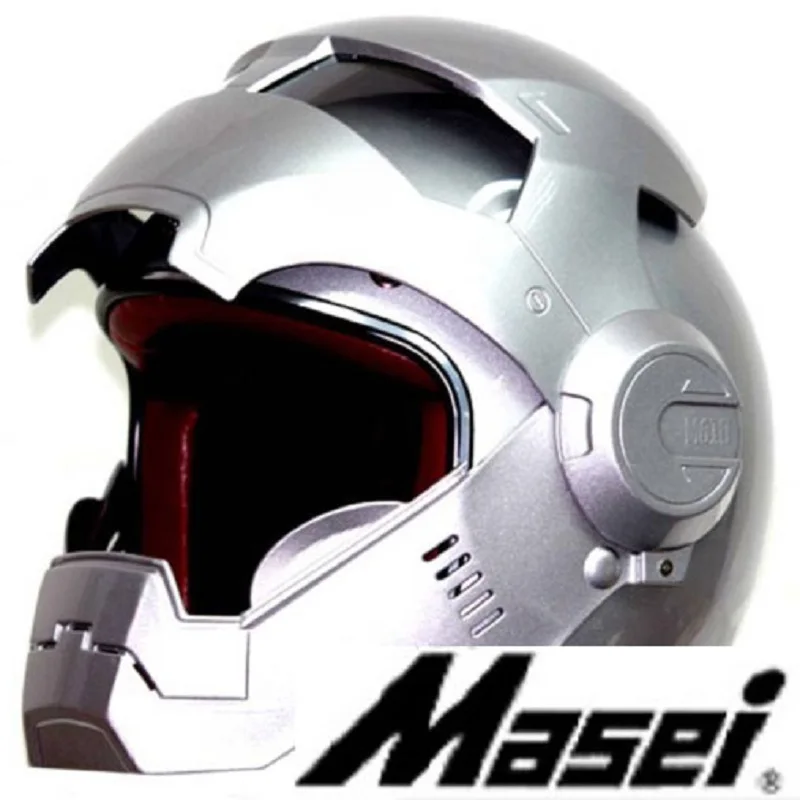 MASEI 610 IRONMAN мотоциклетный шлем-каска мотокросса полушлем Личность открытый шлем