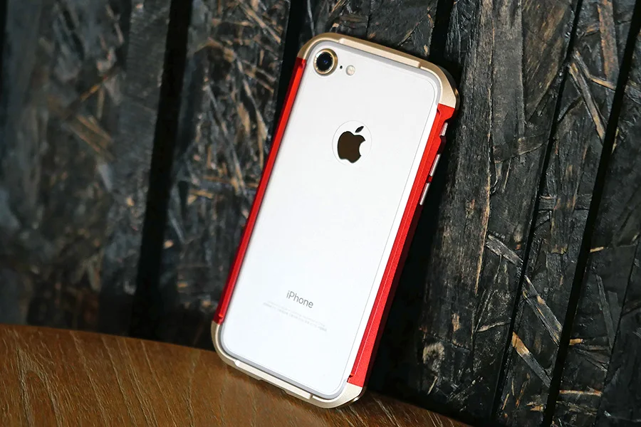 DEVILCASE для iPhone 7 7 Plus тип X бампер рамка Антидетонационная алюминиевая отливка+ пластиковая гибридная цветная конструкция