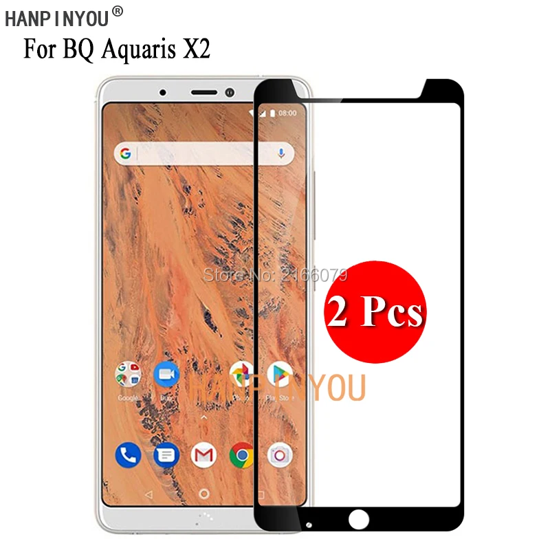 2 шт./лот для BQ Aquaris X2 / Pro X2Pro 5 65 дюйма полное покрытие защита экрана закаленное