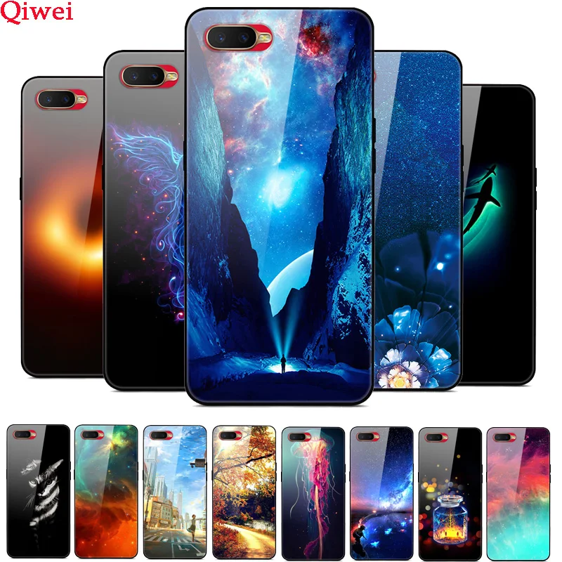 Чехол для OPPO RX17 Neo чехол из закаленного стекла силиконовый бампер жесткое стекло