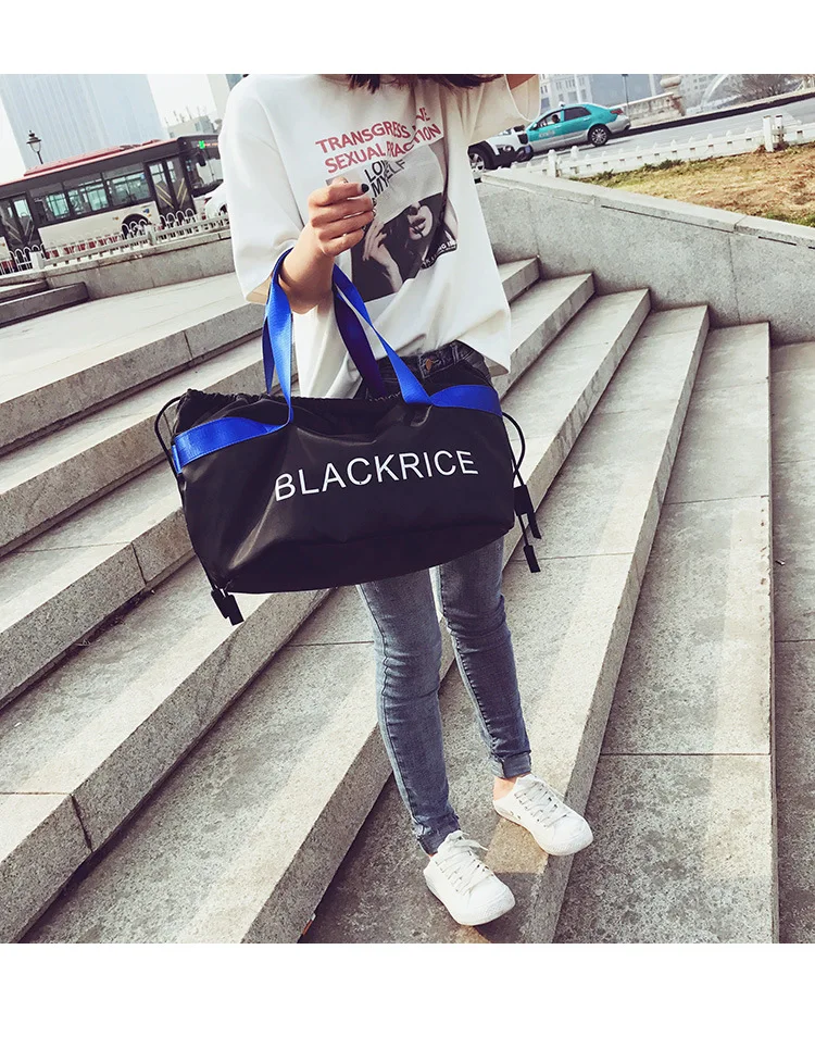 Письмо модный бренд Оксфорд Gym Bag для фитнес для женщин спортивная сумка чехол для мусора путешествия вещевой мешок женский