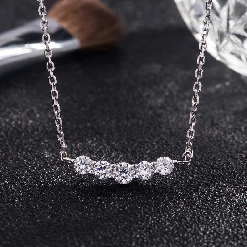 Оптовая продажа женское ожерелье из 100% стерлингового серебра 925 пробы длинная