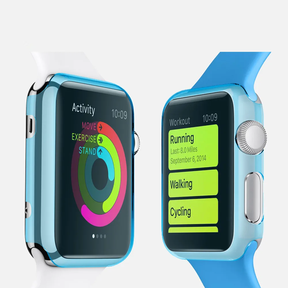 Tengocase ultra thin hard plastic case protective transparent back cover for iphone apple watch series 1 38mm 42mm 38 42 mm |