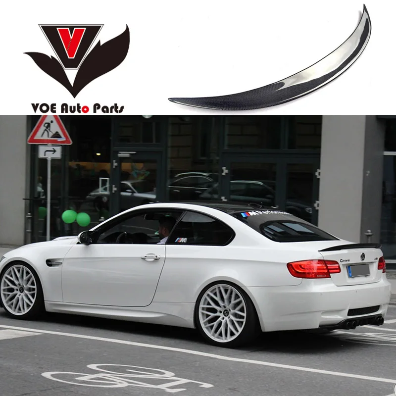 2005 2011 E92 эффективный стиль задний спойлер из углеродного волокна для BMW 3 серии Coupe
