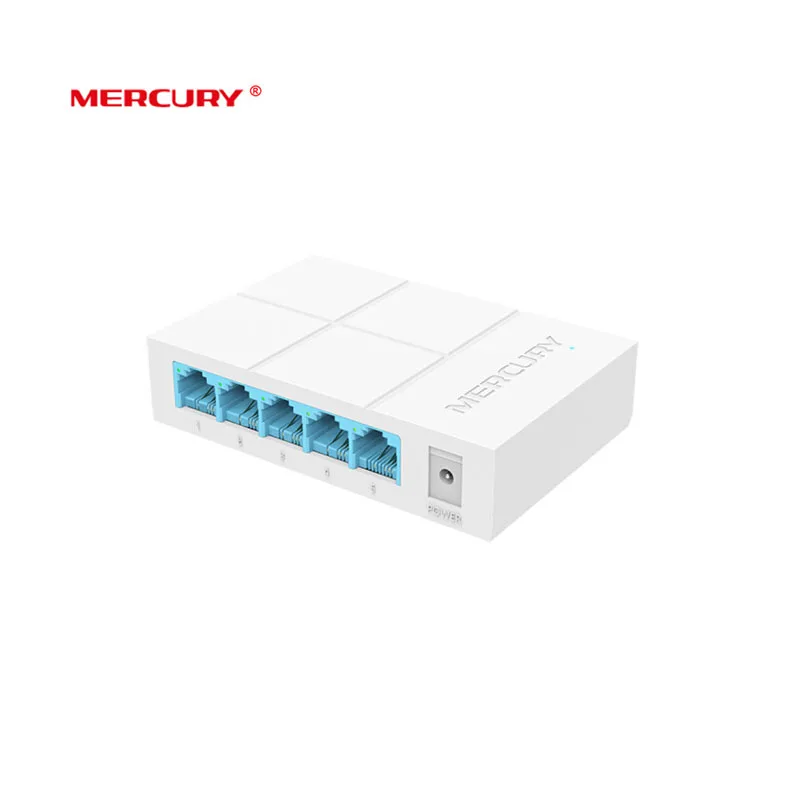 MERCURY S105M Мини Быстрый Ethernet-коммутатор, 5 Порты и разъёмы Настольный Ethernet сетевой коммутатор концентратор 10/100 Мбит/с