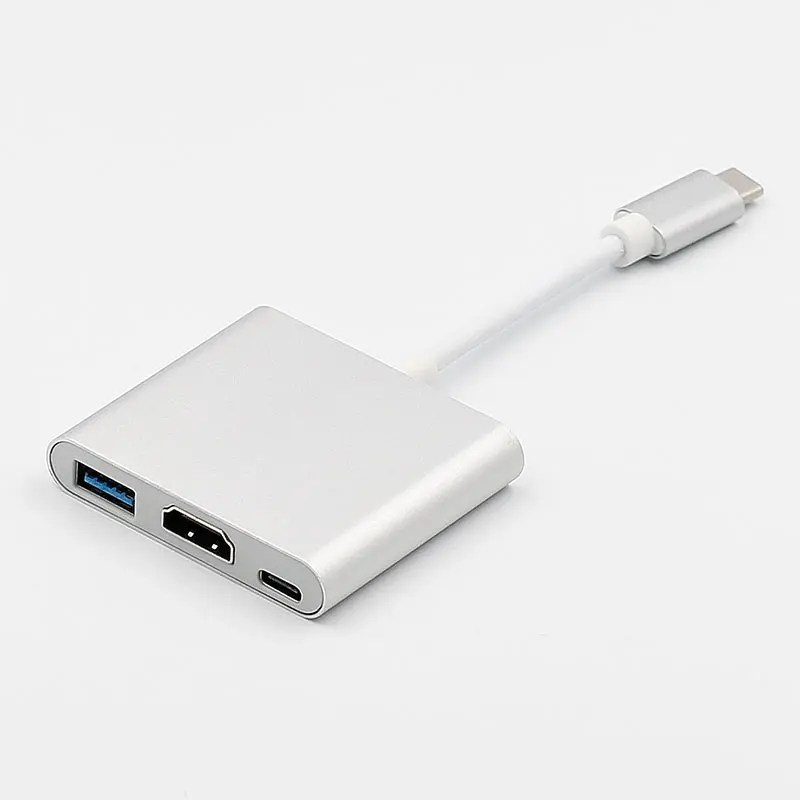 Новый USB 3 1 Тип C на HDMI совместимость с 0 HUB адаптер Extender HD 4K для Macbook Air 12
