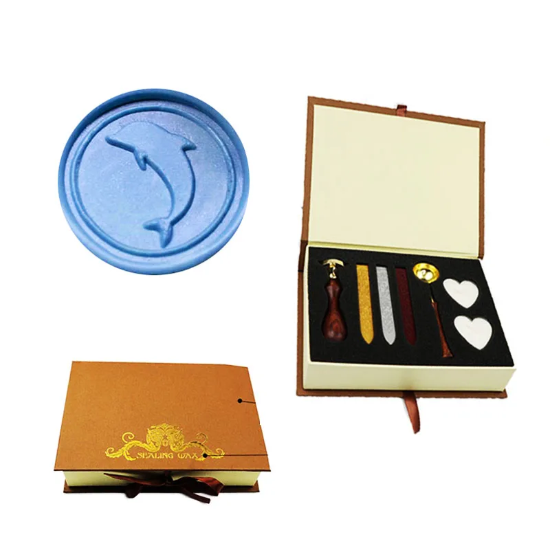 Винтажный симпатичный Дельфин с логотипом на заказ Свадебное приглашение