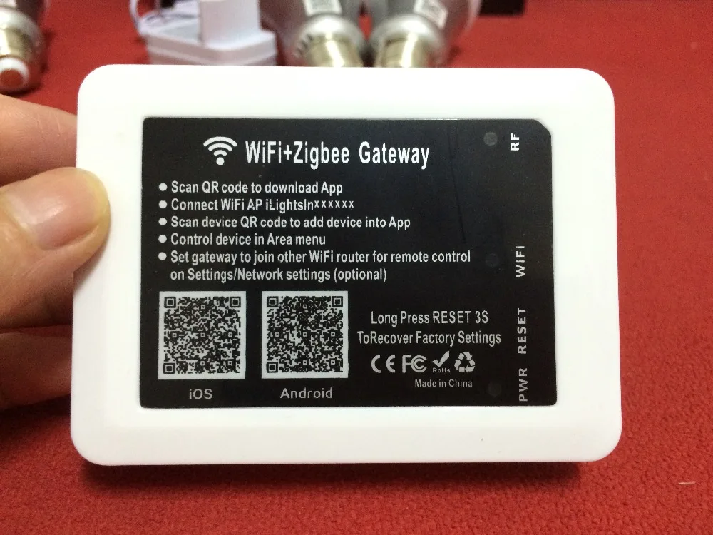 Целый комплект новое решение мудрый жизнь смарт лампа 7 Вт wi-fi управления zigbee