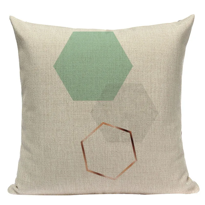 Геометрическая искусственная Подушка украшение желтого цвета Современная