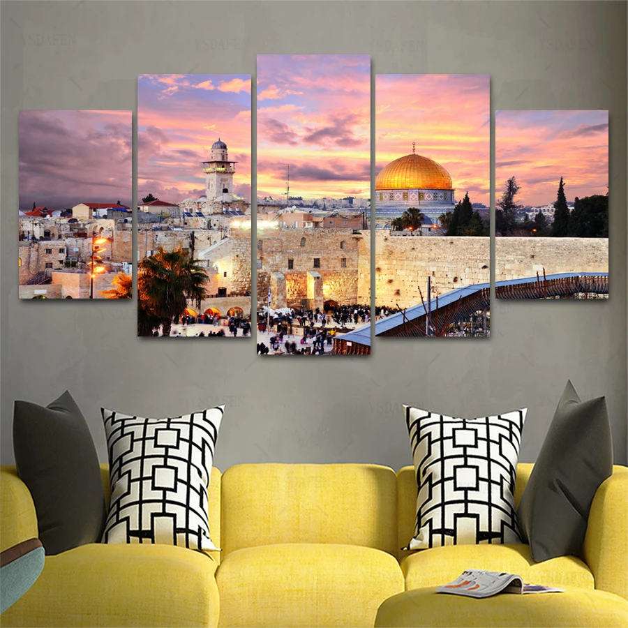 

HD print olieverf Film modulaire foto Scenery poster kind room decor woondecoratie 5 stks canvas art z467