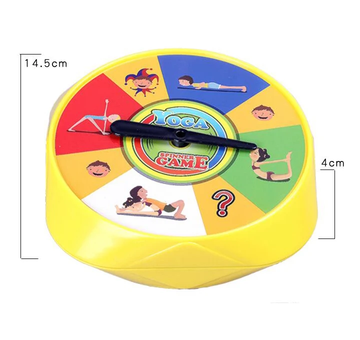 Дети весело Йога Spinner настольные игры с 54 поза карты Семья вечерние игрушки для детей 5 лет до