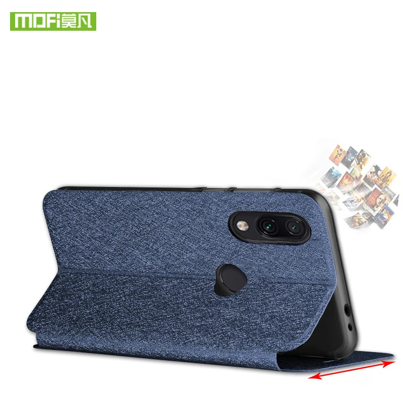 Новый чехол для Xiaomi Redmi Note 7 Pro Mofi роскошный флип из ТПУ 7|silicone cover|case leatherflip cover |