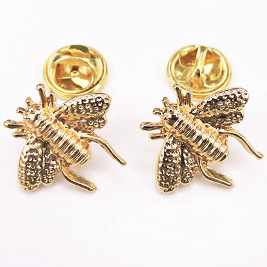 2 шт./компл. брошь в классическом стиле пчела винтажная рубашка броши на воротник