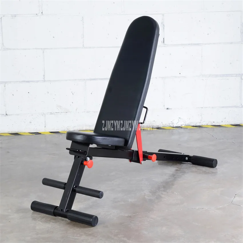 Новый складной 7 отверстие регулируемые сидеть брюшной скамья для тренировки