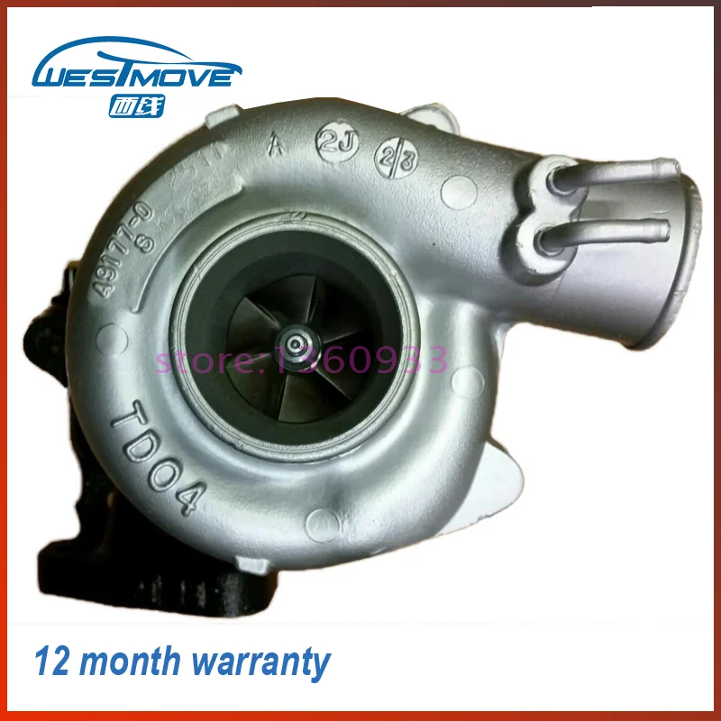 TD04 Турбокомпрессор 49177-02510 49177-02511 MD187211 MD155984 для MITSUBISHI PAJERO MONTERO L200 L300 L400 91-4D56 4D56Q DOM 2.5L