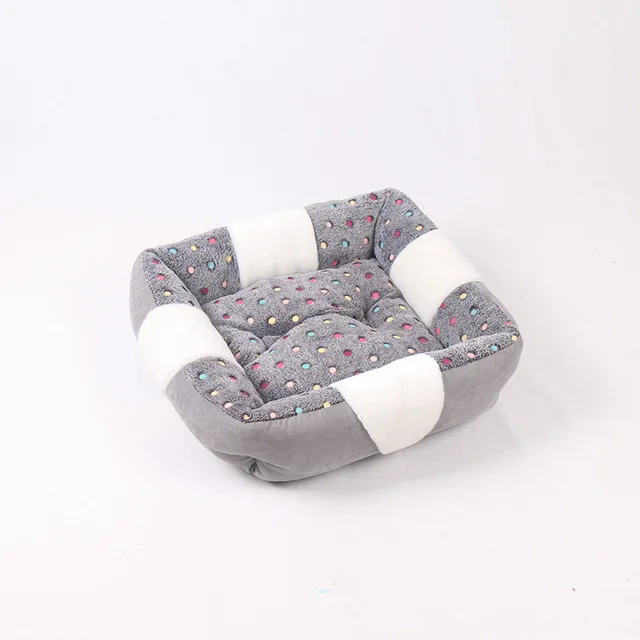 gray Высококачественный мягкий флисовый, для питомца собака кошка теплая кровать Крытый маленький домик для собак гнездо войлочная будка для кошачьего туалета одеяло для щенка Корзина Подушка - Цвет: gray