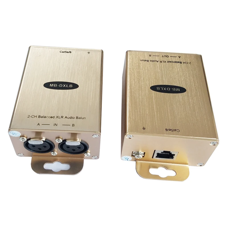 XLR аудио к RJ45 конвертер сбалансированный К Cat5 адаптер Профессиональное по IP