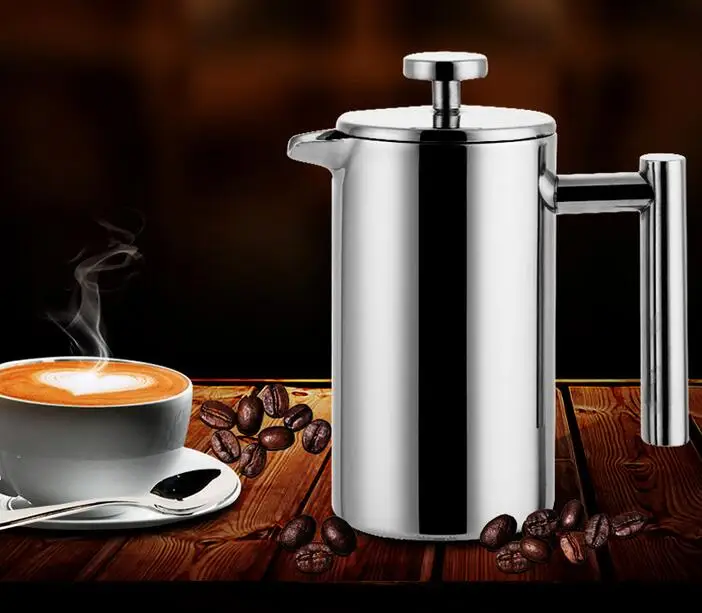 Кофемашина с фильтром 350 мл нержавеющая сталь|press tea|press machinepress coffee maker |